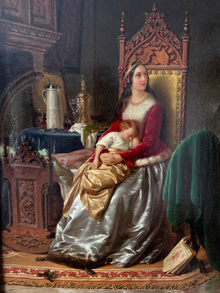 Johann Geyer antique oil painting