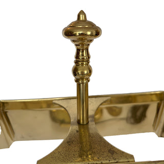 Chapman Brass Bouillotte-Style Table Lamp with Black Shade