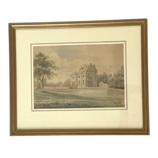 Original 19th-century drawing of Merchiston Castle