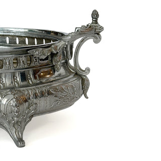 19th Century French Silvered Bronze Jardinière