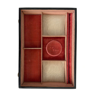19th-Century English Papier-Mâché Jewelry & Needlework Cabinet