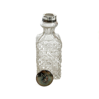 Victorian Cut Crystal & Silverplate Cruet Set – 5 Bottles in Caddy