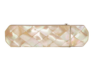 Antique Mother-of-Pearl Spectacle Case – Harlequin Pattern, Mid-19th Century