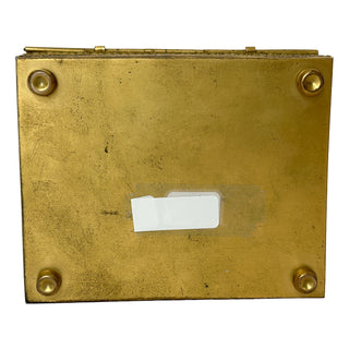 19th-Century French Gilt Bronze Box with Miniature Portrait