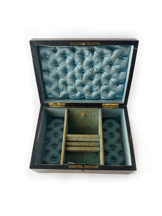 Napoleon III Jewelry Box in Burl Cedar, Late 19th Century