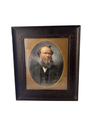 Antique pastel portrait of a man