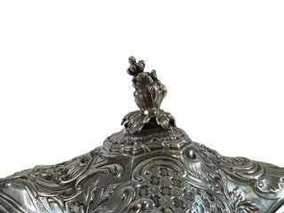 Antique sterling silver small candy dish
