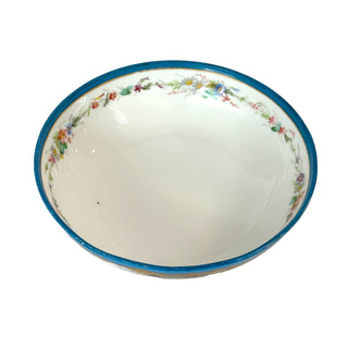 19th-Century French Hand-Painted Porcelain Bowl