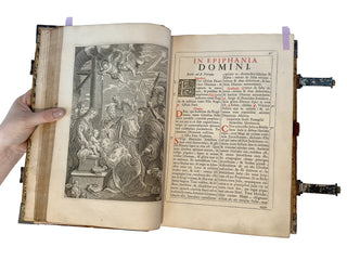 Missale Romanum, 1717 – Extraordinary Early 18th Century Liturgical Volume with Sterling Silver Mounts