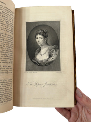 Antique Leather-Bound Volumes: Life of Napoleon Bonaparte