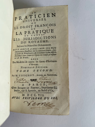Antique set of 4 French leather books