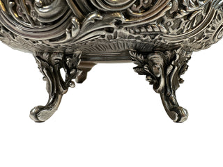 Antique sterling silver small candy dish