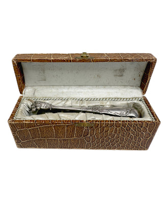 Antique Silver-Plated Sugar Tongs