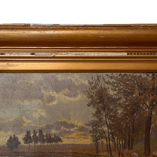 Franz De Bruyn (19th/20th c.) – Cattle on a Country Path, Oil on Canvas