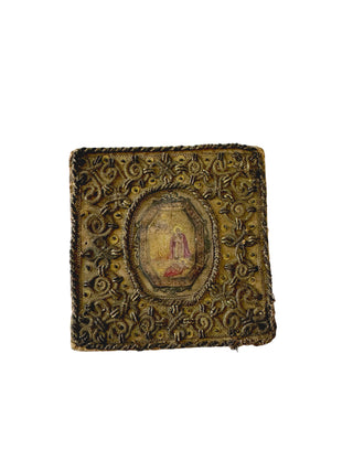 Unique 19c French painting on textile