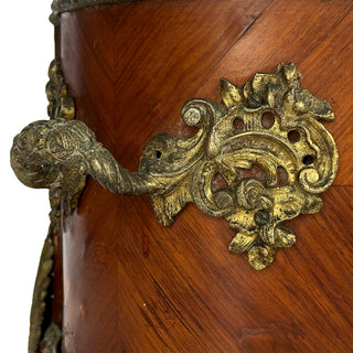 Napoleon III Kingwood, Bronze & Sèvres-Style Porcelain Jardinière