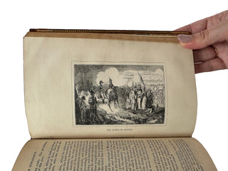 Antique Leather-Bound Volumes: Life of Napoleon Bonaparte