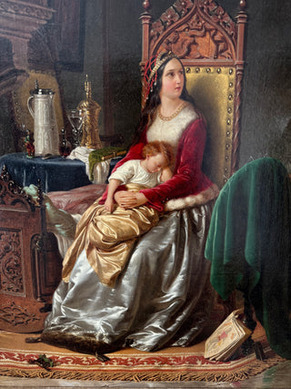 Johann Geyer antique oil painting