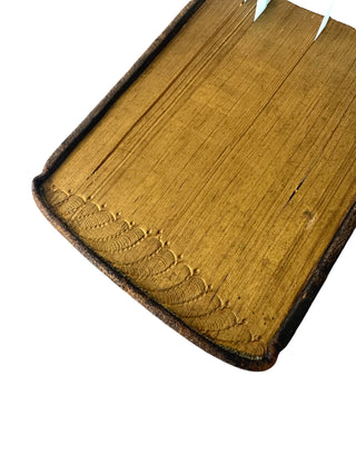1733 German old & New Testament Bible Gauffered