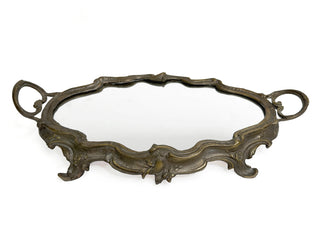 Antique French Bronze Vanity Plateau Mirror Tray – Rococo Revival