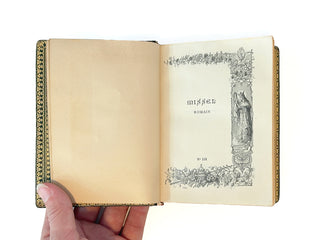 Antique French Roman Missal – Green Morocco Leather with Moiré Silk Endpapers, Illustrated