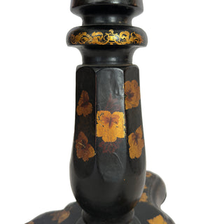 Victorian Papier-Mâché Tilt-Top Game Table with Mother-of-Pearl Inlay