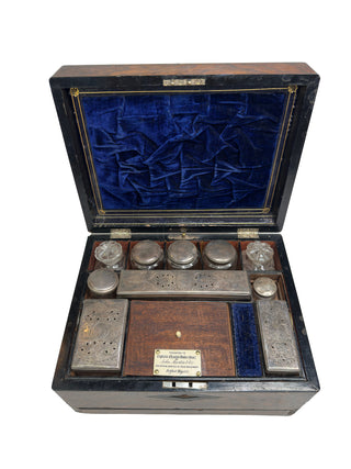 Victorian Presentation Dressing Case – Dated 1865 – Captain Charles Butler