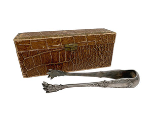 Antique Silver-Plated Sugar Tongs