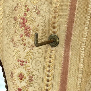 Antique Belgian Ribbonwork Wall Mirror