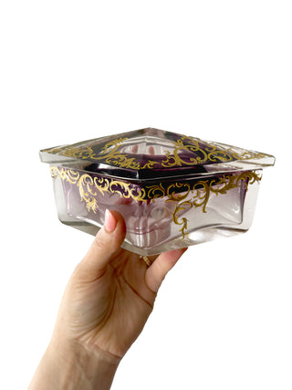 Moser crystal casket 19c