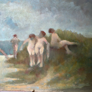 Donald Roy Purdy (American, b. 1924) – Oil Painting of Bathers
