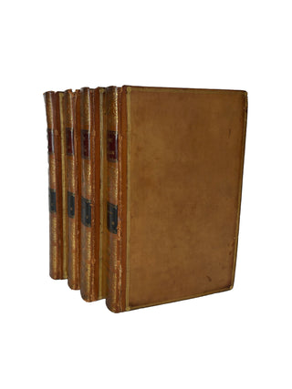 Antique Leather-Bound Volumes: Life of Napoleon Bonaparte