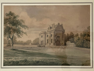 Original 19th-century drawing of Merchiston Castle