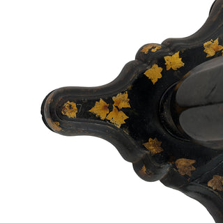 Victorian Papier-Mâché Tilt-Top Game Table with Mother-of-Pearl Inlay