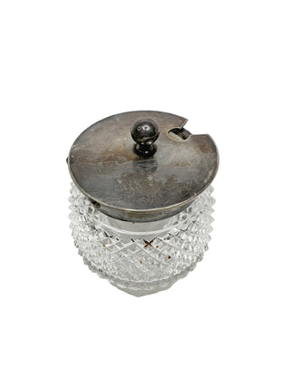 Antique Silver Plate and Cut Crystal Cruet Set – Ellington & Co., England