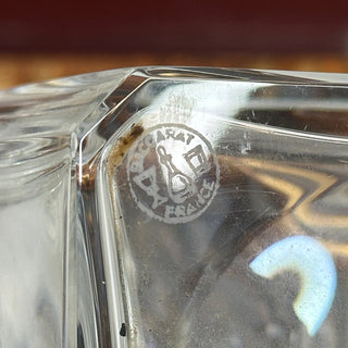 Rare Oversized Antique Book-Form Tantalus with Baccarat Decanter & Lalique Glasses