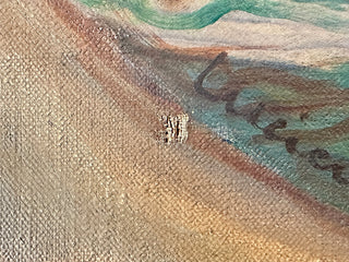 Antique painting of centaur & nymph