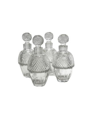 Antique Silver Plate and Cut Crystal Cruet Set – Ellington & Co., England