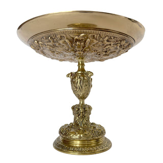 French Solid Bronze Tazza with Classical Scene