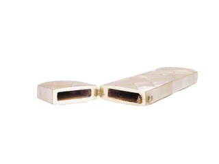 Antique Mother-of-Pearl Spectacle Case – Harlequin Pattern, Mid-19th Century