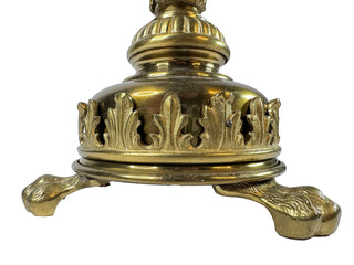 Pair of Antique French Empire Gilded Bronze Candlesticks