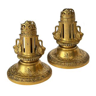 Christofle Gilt Bronze Candlestick Covers – Late 19th Century, France