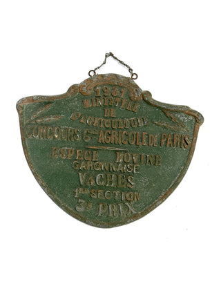 French Agricultural Award Plaques – Paris Concours Général Agricole, 1931 & 1936 sold separately