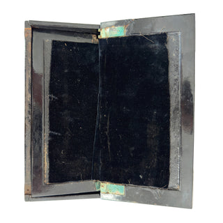 19th-Century English Papier-Mâché Jewelry & Needlework Cabinet