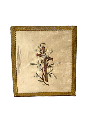 Antique 19c French religious folder