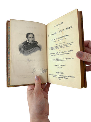 Antique Leather-Bound Volumes: Life of Napoleon Bonaparte
