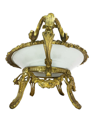 Antique Sèvres Porcelain & Gilt Bronze Centerpiece Tray