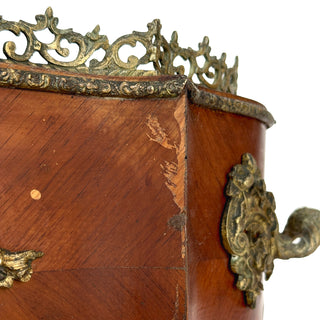 Napoleon III Kingwood, Bronze & Sèvres-Style Porcelain Jardinière