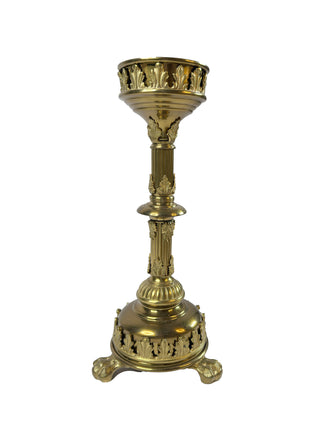 Pair of Antique French Empire Gilded Bronze Candlesticks