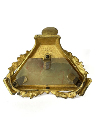 Antique French Bronze and Onyx Desk Pair — Convertible Candlestick or Ashtray with Companion Stand